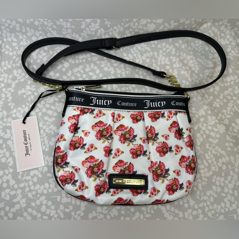 Juicy Couture White and Black Crossbody Bag with Elegant Design New with tags